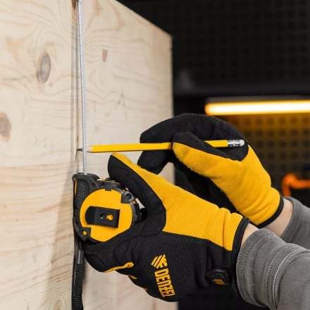 Рулетка Denzel 3м х 16мм, автоматич. фиксац., нейлон. покрытие, магнит. зацеп, двухстор. разметка, 31520 купить в Когалыме