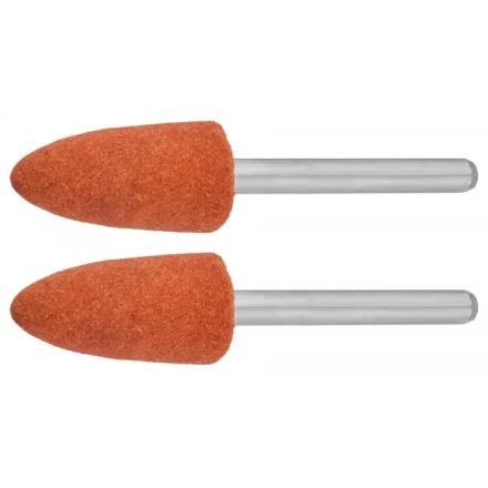 Конус ЗУБР абразивный шлифовальный на шпильке, P 120, d  9,5x19,0х3,2 мм, L 45мм, 2шт 35912 купить в Когалыме