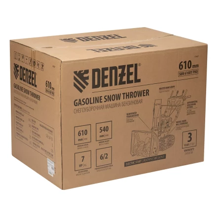 Бензиновая снегоуборочная машина Denzel SBM 610DT PRO, 212cc, гусеницы, эл.старт, блок. дифф. купить в Когалыме
