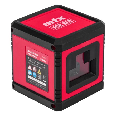 Лазерный уровень MTX XQB RED Basic SET, 10 м, красный луч, батарейки, резьба 1/4&quot; 35018 купить в Когалыме