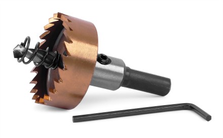 HSS-TiN коронка MESSER 35мм с центр. сверлом и толкающей пружиной для  лист. материала  до 2 мм ц/х купить в Когалыме