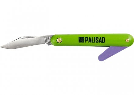 Нож садовый 150 мм складной окулировочный пластиковая рукоятка пластиковый расщепитель PALISAD 79010 купить в Когалыме