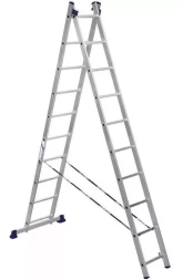 Лестница 2-х секционная алюминиевая 2*10 1013298