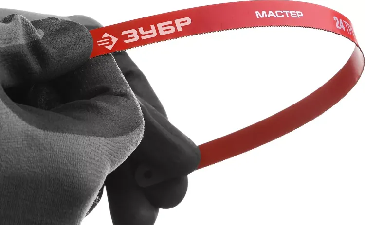 Полотно ЗУБР "МАСТЕР" по металлу 24 TPI  (шаг 1.0мм), Универсальное, 10шт 15853-24-10 купить в Когалыме