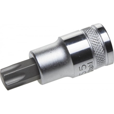 Торцовая бита-головка KRAFTOOL &quot;INDUSTRIE QUALITAT&quot;, материал S2, TORX, сатинированная, 1/2&quot;, Т55 27905-55_z01 купить в Когалыме