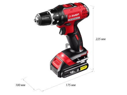 Дрель-шуруповерт 2 АКБ ДА-18-2-Ли КНМ2 серия МАСТЕР купить в Когалыме