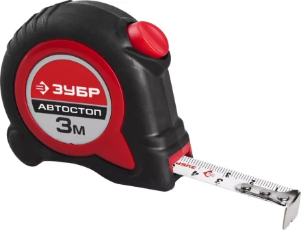 Рулетка ЗУБР "МАСТЕР", двухкомпонентный корпус, автостоп, 3м/16мм 34052-03-16 купить в Когалыме