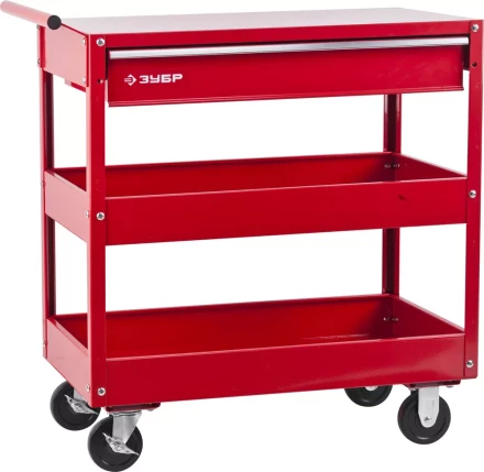 Тележка инструментальная ЗУБР "МАСТЕР", 1 ящик + 2 полки, 737х383х785мм 38912 купить в Когалыме