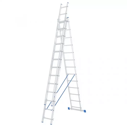 Лестница алюминиевая 3х13 ступеней трехсекционная СИБРТЕХ 97823 купить в Когалыме