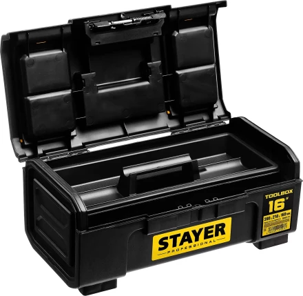 Ящик для инструмента &quot;TOOLBOX-16&quot; пластиковый, STAYER Professional 38167-16 купить в Когалыме