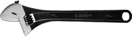 ЗУБР 375/40 мм, разводной ключ (27251-37) купить в Когалыме