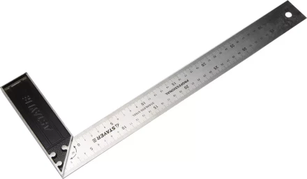 Угольник STAYER "PROFI" столярный, гравированная шкала, нержавеющее полотно 37мм, 400мм 3431-40_z01 купить в Когалыме