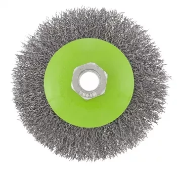 Щетка для УШМ 100 мм М14 &quot;тарелка&quot; витая проволока СИБРТЕХ 746087 купить в Когалыме