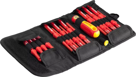 Набор &quot;Х-Drive ELECTRO&quot;: Высоковольтные отвертки, сменные стержни, ключи специальные, до 1000В, 18 предм, KRAFTOOL 220092-H18 купить в Когалыме