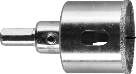 Коронка ЗУБР алмазная в сборе по кафелю, керамике с центрирующим сверлом и имбусовым ключом, зерно 60, 40мм 29850-40 купить в Когалыме