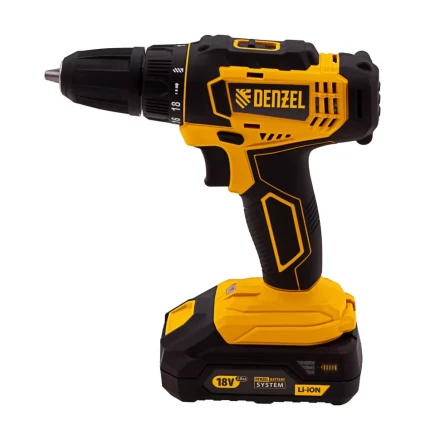 Дрель-шуруповерт аккумуляторная Denzel 26115, CDL-18-01CB, Li-Ion, 18 В, 1 аккумулятор купить в Когалыме