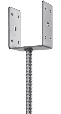 ЗУБР ОС-U, 101 x 120 x 60 мм, U-образное основание столба (310286-100) купить в Когалыме