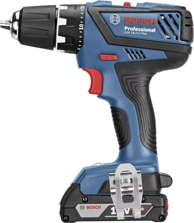Дрель-шуруповерт аккумуляторная BOSCH GSR 18-2-LI Plus + Набор бит 2609160168 (0.601.9E6.101) купить в Когалыме