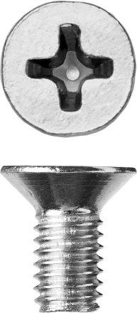 Винт ЗУБР "МАСТЕР" DIN 965, класс прочности 4.8, оцинкованный, M5x10мм, 5кг 303110-05-010 купить в Когалыме