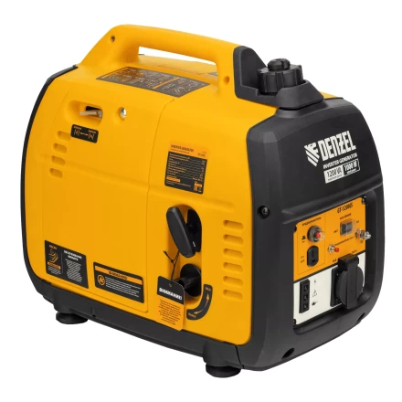 Генератор инверторный Denzel GT-1200iS, 1.2 кВт, 230 В, бак 2.4 л, закрытый корпус, ручной старт купить в Когалыме