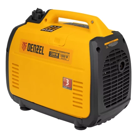 Генератор инверторный Denzel GT-1200iS, 1.2 кВт, 230 В, бак 2.4 л, закрытый корпус, ручной старт купить в Когалыме