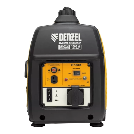 Генератор инверторный Denzel GT-1200iS, 1.2 кВт, 230 В, бак 2.4 л, закрытый корпус, ручной старт купить в Когалыме