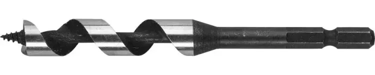 ЗУБР. Сверло по дереву, спираль Левиса, шестигранный хвостовик 1/4", 12х120мм 29483-120-12 купить в Когалыме