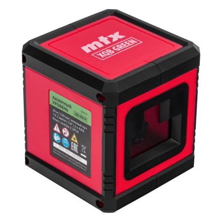 Лазерный уровень MTX XQB GREEN Basic SET, 20 м, зеленый луч, батарейки, резьба 1/4&quot; 35019 купить в Когалыме