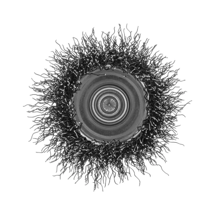 Щетка для дрели, 50 мм, Чашка, со шпилькой, нержавеющая витая проволока Denzel 744633 купить в Когалыме