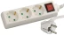 Удлинитель СВЕТОЗАР электрический с заземлением, выключателем, евро, с защитными шторками, 3 гнезда, 2м SV-55035-2 купить в Когалыме