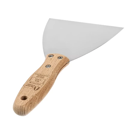 Шпательная лопатка из нержавеющей стали Matrix, 120 мм, буковая рукоятка, EFP 85618 купить в Когалыме