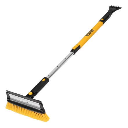 Щетка-сметка для снега со скребком Denzel, телескоп, поворотная голова, водосгон, 900-1200 мм 55308 купить в Когалыме