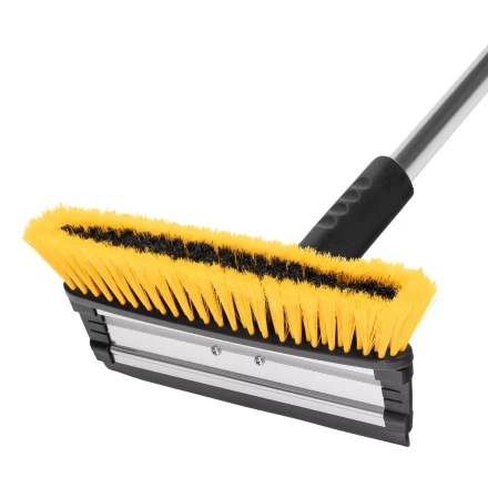 Щетка-сметка для снега со скребком Denzel, телескоп, поворотная голова, водосгон, 900-1200 мм 55308 купить в Когалыме