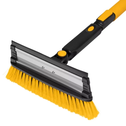 Щетка-сметка для снега со скребком Denzel, телескоп, поворотная голова, водосгон, 900-1200 мм 55308 купить в Когалыме