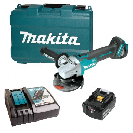 Аккумуляторная углошлифовальная машина Makita DGA504RT (1* АКБ 5Ач, ЗУ) купить в Когалыме