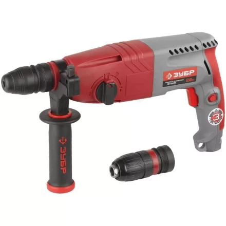 Перфоратор ЗУБР, SDS-plus, БЗП , 650 Вт, кейс ЗП-650ЭК купить в Когалыме