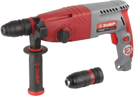Перфоратор ЗУБР, SDS-plus, БЗП , 650 Вт, кейс ЗП-650ЭК купить в Когалыме