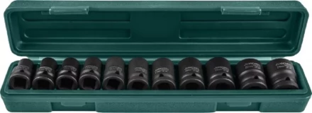 Набор головок торцевых ударных 1/2&quot;DR 10-24мм  11предметов Jonnesway S03A4111S 47183 купить в Когалыме