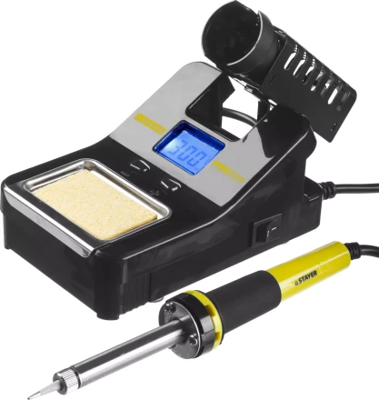 Паяльная станция STAYER "PROFI" цифровая с ЖК дисплеем, диапазон 160-520°C, шаг 10°C, 48Вт 55370 купить в Когалыме