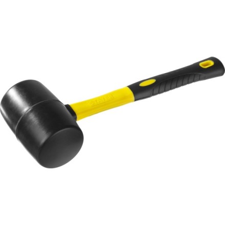 Киянка STAYER &quot;PROFESSIONAL&quot; резиновая ЧЕРНАЯ, с фиберглассовой ручкой, 900г 2054-90 купить в Когалыме