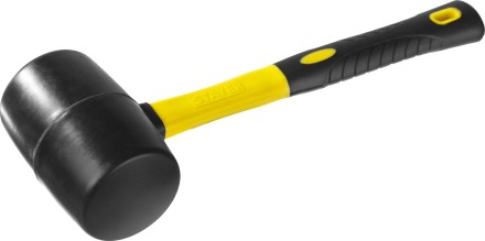 Киянка STAYER &quot;PROFESSIONAL&quot; резиновая ЧЕРНАЯ, с фиберглассовой ручкой, 900г 2054-90 купить в Когалыме
