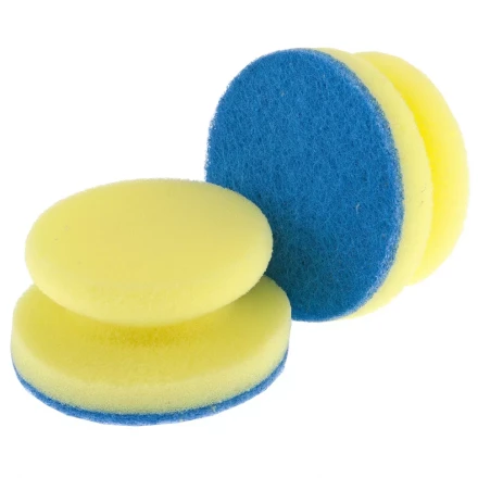Губки для посуды c тефлоновым покрытием круглые d 95х50 мм 2 шт в картоне ТМ Elfe 92361 купить в Когалыме