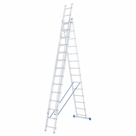 Лестница алюминиевая 3х14 ступеней трехсекционная СИБРТЕХ 97824 купить в Когалыме
