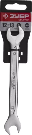 Ключ ЗУБР &quot;МАСТЕР&quot; гаечный рожковый, Cr-V сталь, хромированный, 12х13мм 27010-12-13 купить в Когалыме