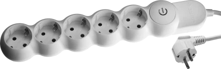 Удлинители электрические М700 5 гнезд с кнопкой серия МАСТЕР купить в Когалыме