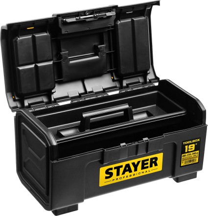 Ящик для инструмента &quot;TOOLBOX-19&quot; пластиковый, STAYER Professional 38167-19 купить в Когалыме
