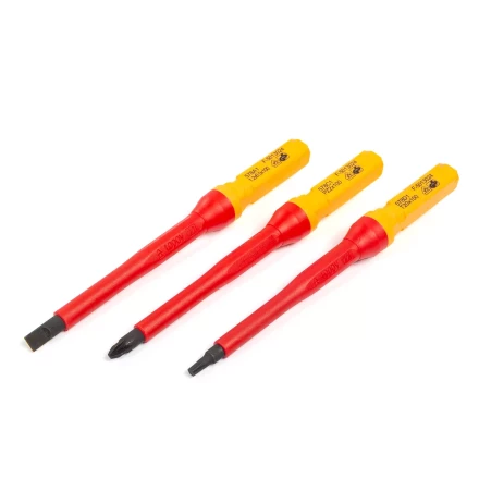 Диэлектрическая Т-образная отвертка КВТ VDE НИО-4412-Т со сменными битами, 12 шт. (87128) купить в Когалыме