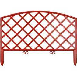 Забор декоративный GRINDA "ПЛЕТЕНЬ", 24x320см, терракот 422207-T