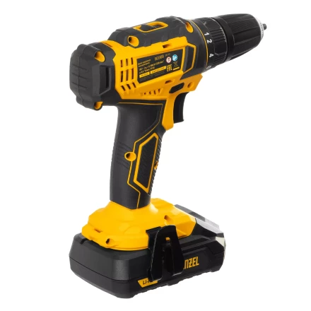 Дрель-шуруповерт аккумуляторная Denzel 26116, CDL-18-02BM, Li-Ion, 18 В, 2 аккумулятор купить в Когалыме