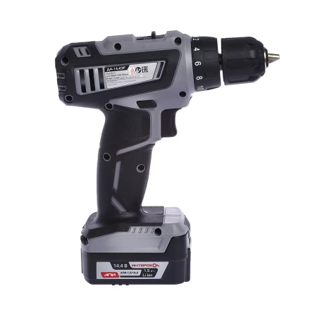 Аккумуляторная дрель-шуруповерт ИНТЕРСКОЛ ДА-14,4ЭР Li-ion АПИ (2 х 1,5Ач) купить в Когалыме